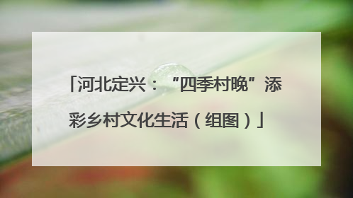 河北定兴：“四季村晚”添彩乡村文化生活（组图）