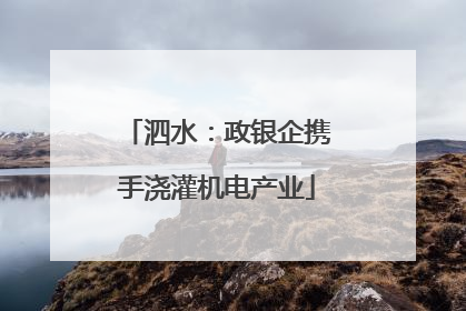 泗水：政银企携手浇灌机电产业