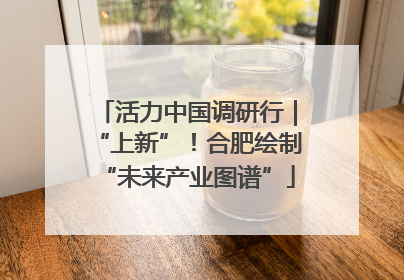 活力中国调研行｜“上新”！合肥绘制“未来产业图谱”