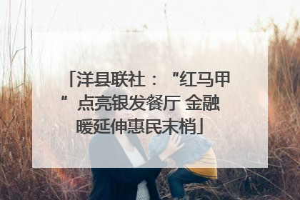 洋县联社：“红马甲”点亮银发餐厅 金融暖延伸惠民末梢