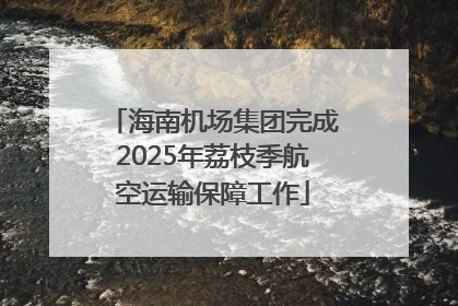 海南机场集团完成2025年荔枝季航空运输保障工作