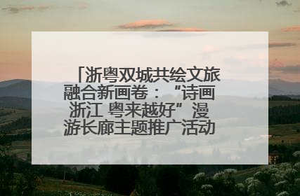 浙粤双城共绘文旅融合新画卷：“诗画浙江 粤来越好”漫游长廊主题推广活动在广州花城汇启幕