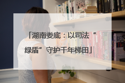 湖南娄底：以司法“绿盾”守护千年梯田