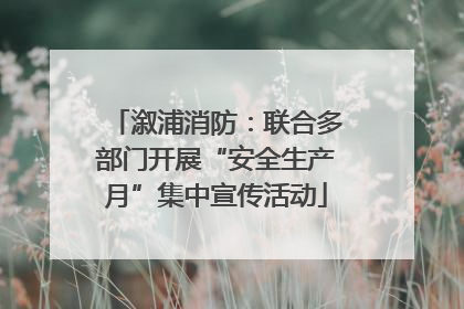 溆浦消防：联合多部门开展“安全生产月”集中宣传活动