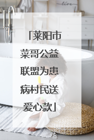 莱阳市菜哥公益联盟为患病村民送爱心款