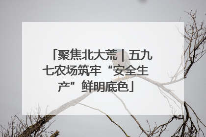 聚焦北大荒｜五九七农场筑牢“安全生产”鲜明底色