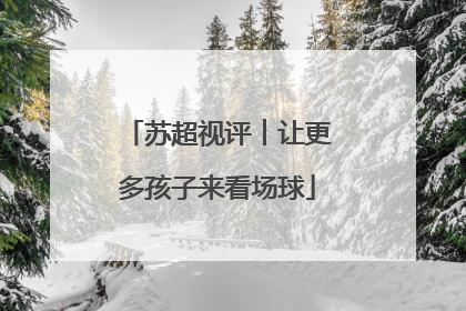 苏超视评︱让更多孩子来看场球