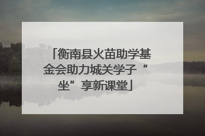 衡南县火苗助学基金会助力城关学子“坐”享新课堂