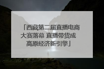 西藏第二届直播电商大赛落幕 直播带货成高原经济新引擎