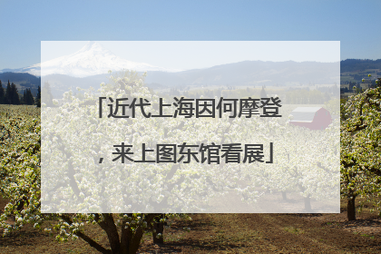 近代上海因何摩登，来上图东馆看展
