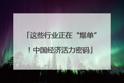 这些行业正在“爆单”！中国经济活力密码