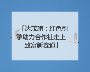 达茂旗：红色引擎助力合作社走上致富新赛道