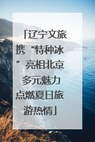 辽宁文旅携“特种冰”亮相北京 多元魅力点燃夏日旅游热情