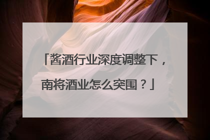 酱酒行业深度调整下，南将酒业怎么突围？