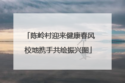 陈岭村迎来健康春风 校地携手共绘振兴图