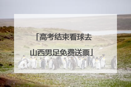 高考结束看球去 山西男足免费送票