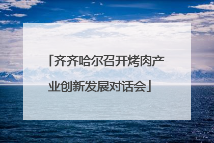齐齐哈尔召开烤肉产业创新发展对话会