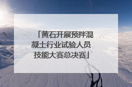 黄石开展预拌混凝土行业试验人员技能大赛总决赛