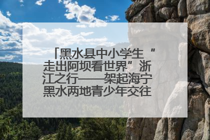 黑水县中小学生“走出阿坝看世界”浙江之行——架起海宁黑水两地青少年交往交流交融新桥梁
