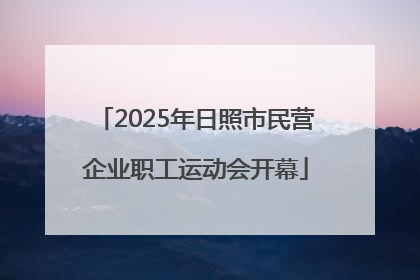 2025年日照市民营企业职工运动会开幕