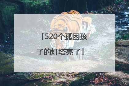 520个孤困孩子的灯塔亮了
