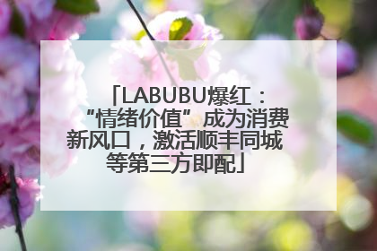 LABUBU爆红：“情绪价值”成为消费新风口，激活顺丰同城等第三方即配